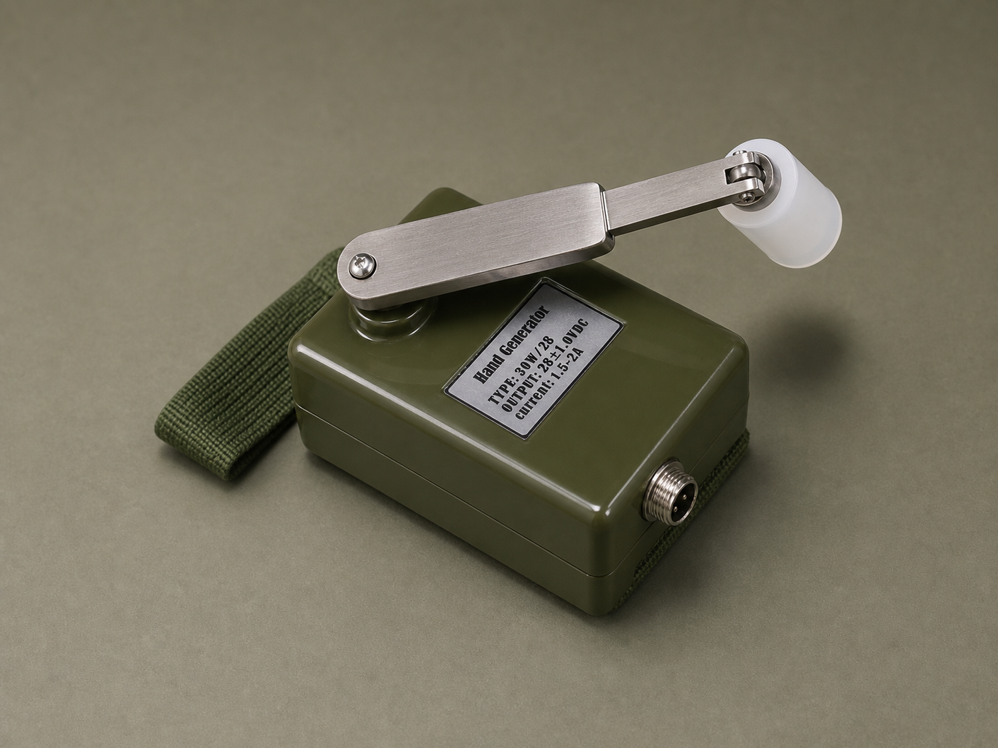 Custom hand crank emergency generator