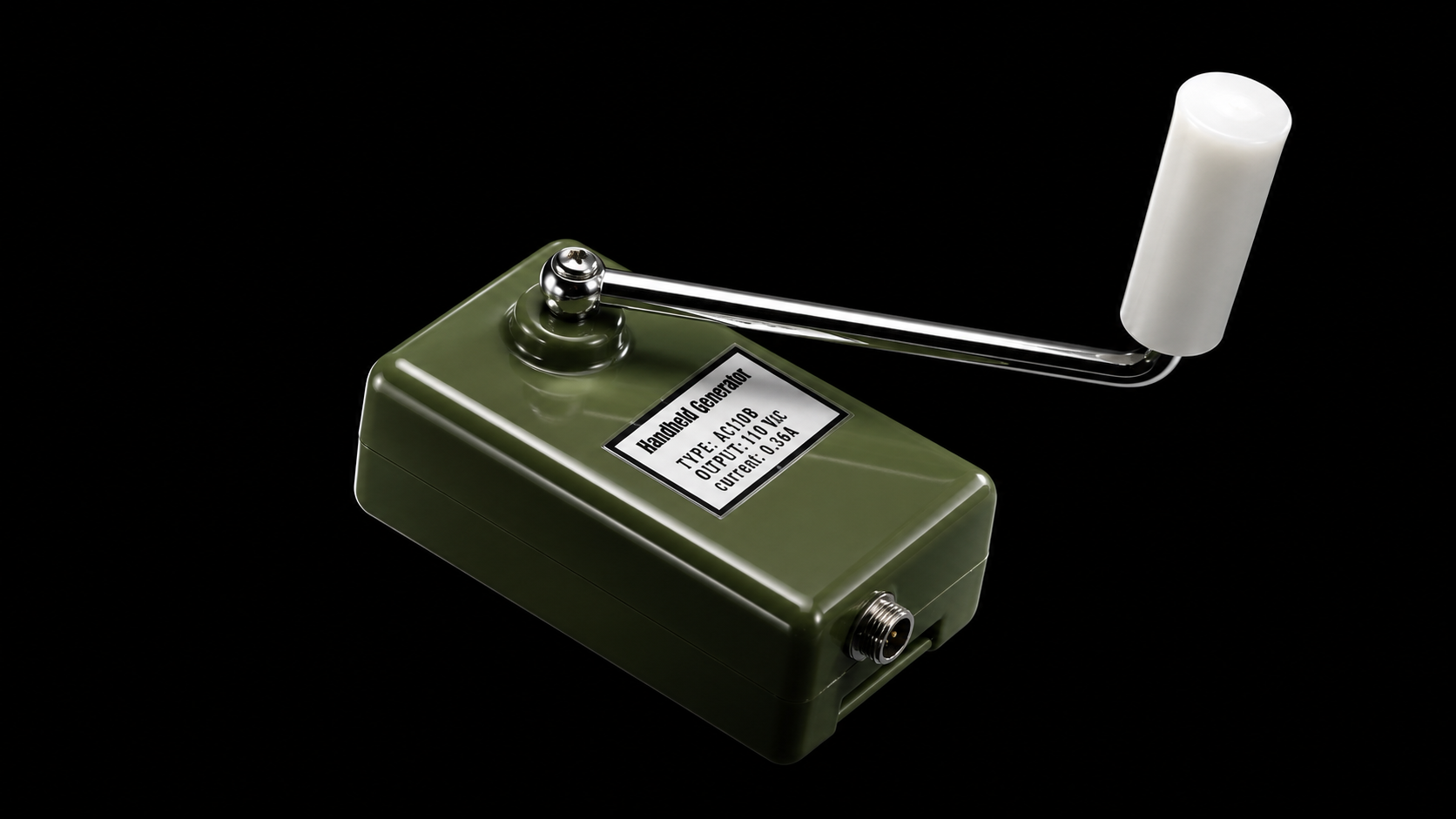 AC110B hand crank emergency generator