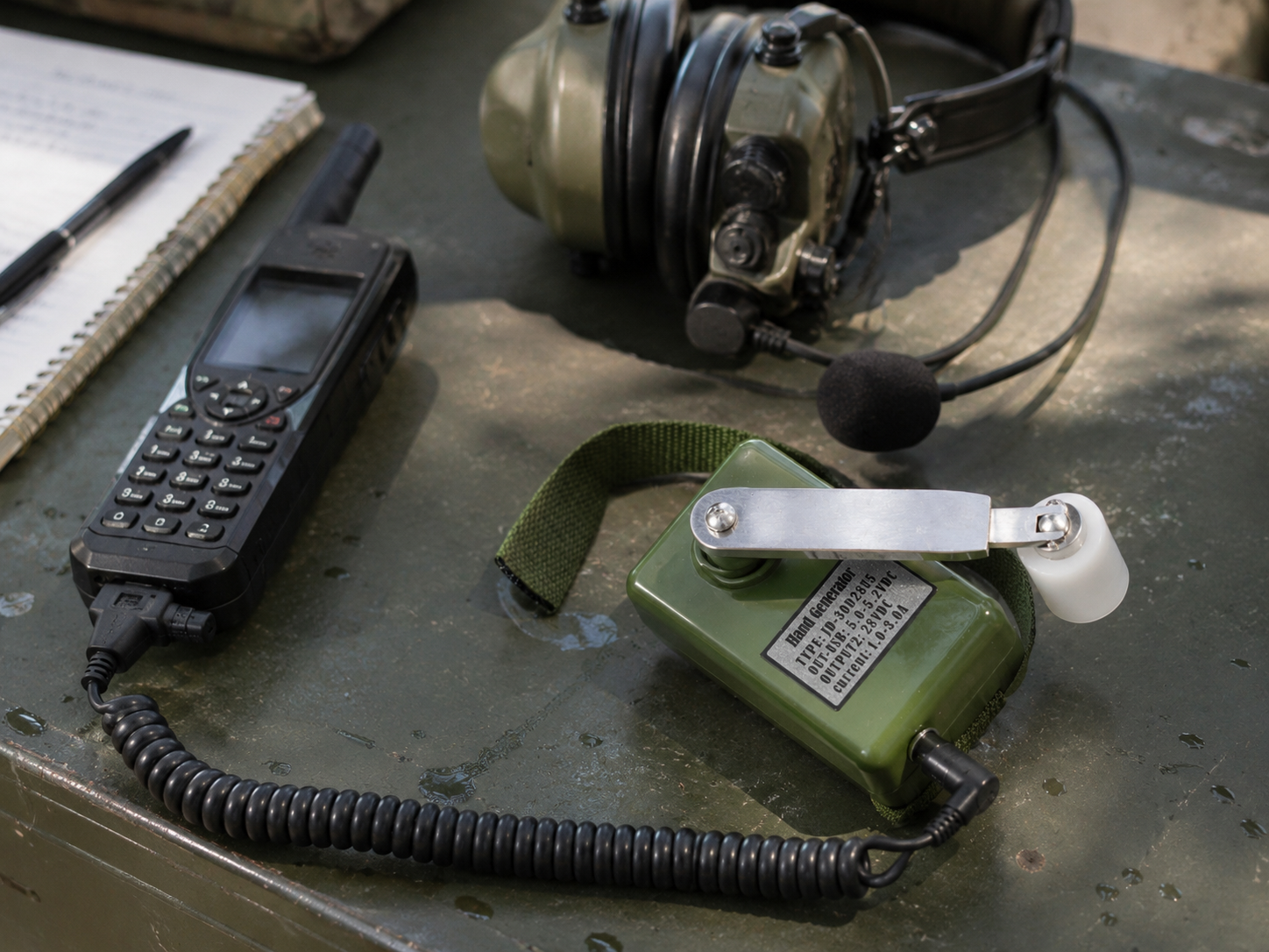 Satellite communication emergency power support